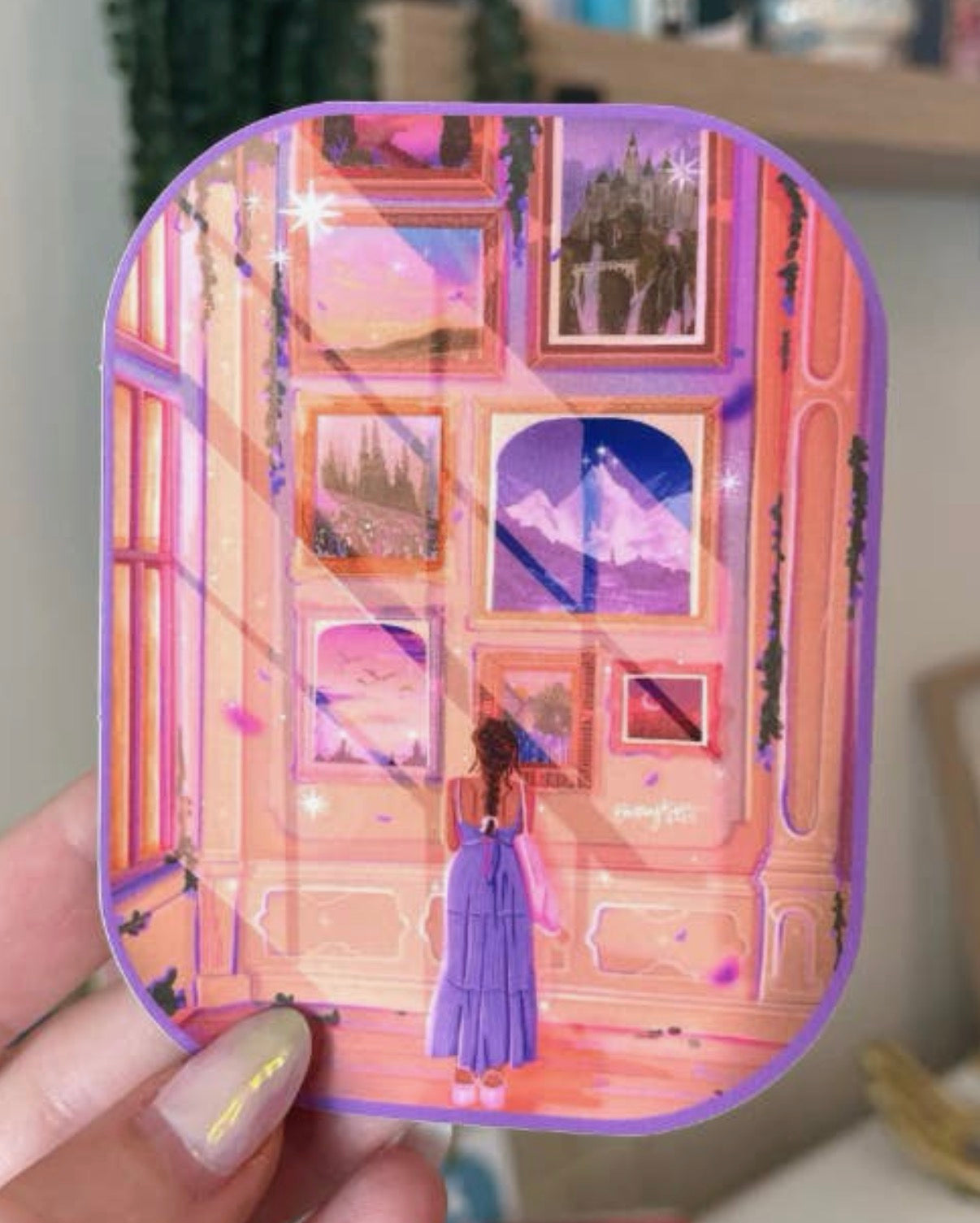 Bookish Art Sticker